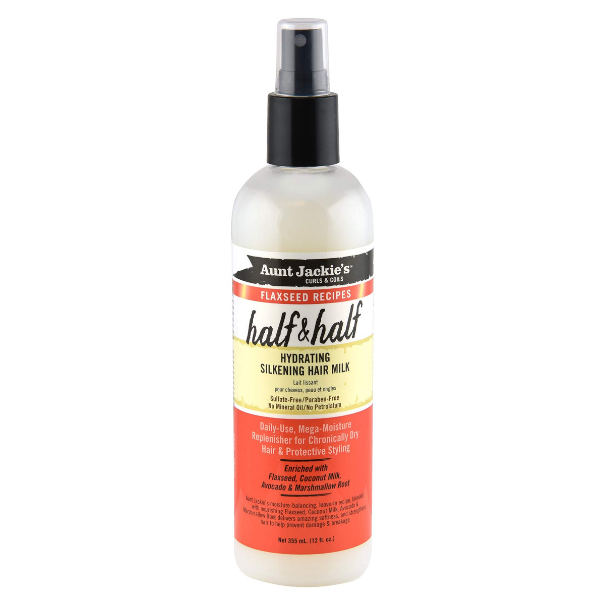 Aunt Jackie's crema para cabello en spray, hidrata rápidamente el cabello seco.
