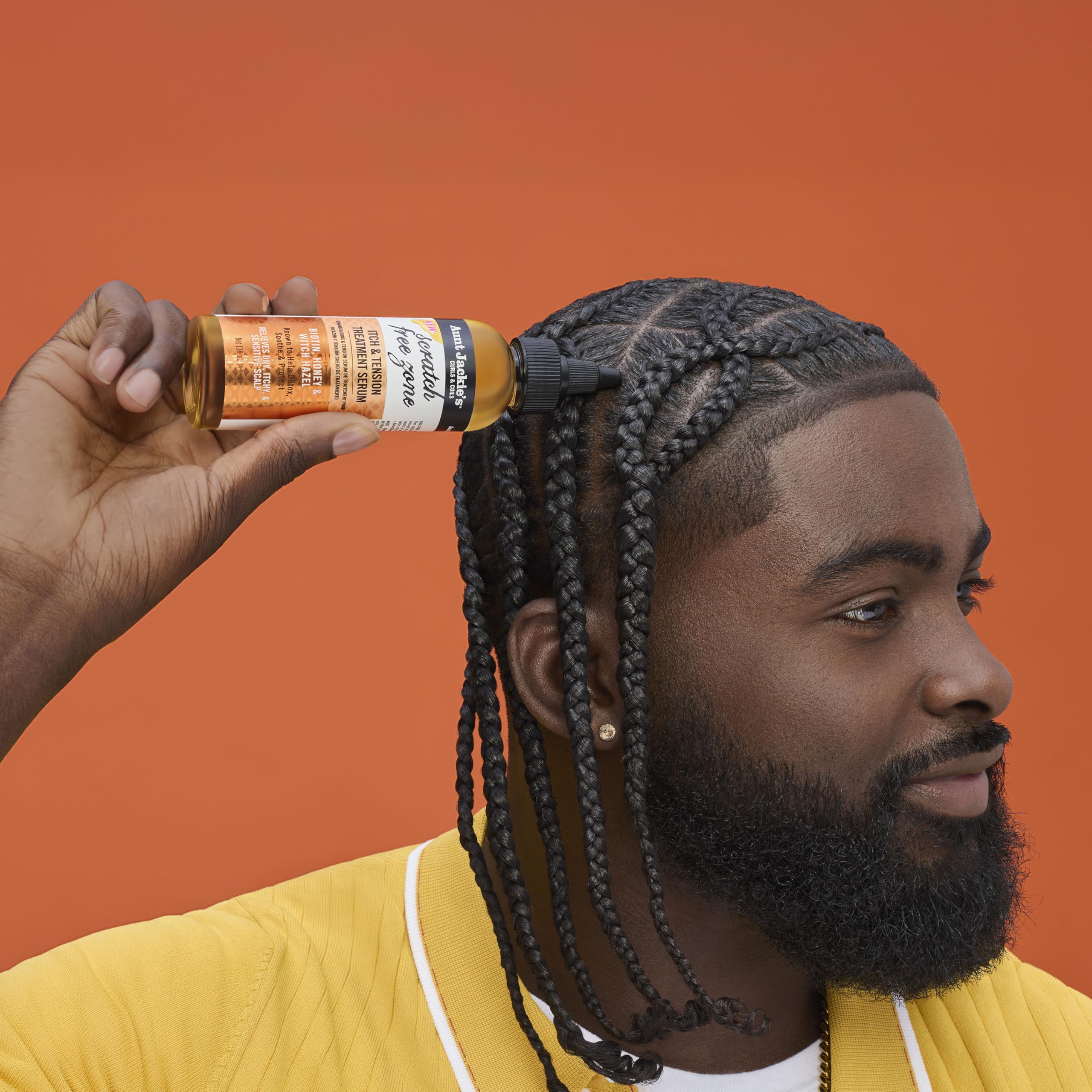 Aunt Jackie's serum adds shine and moisture to hair.