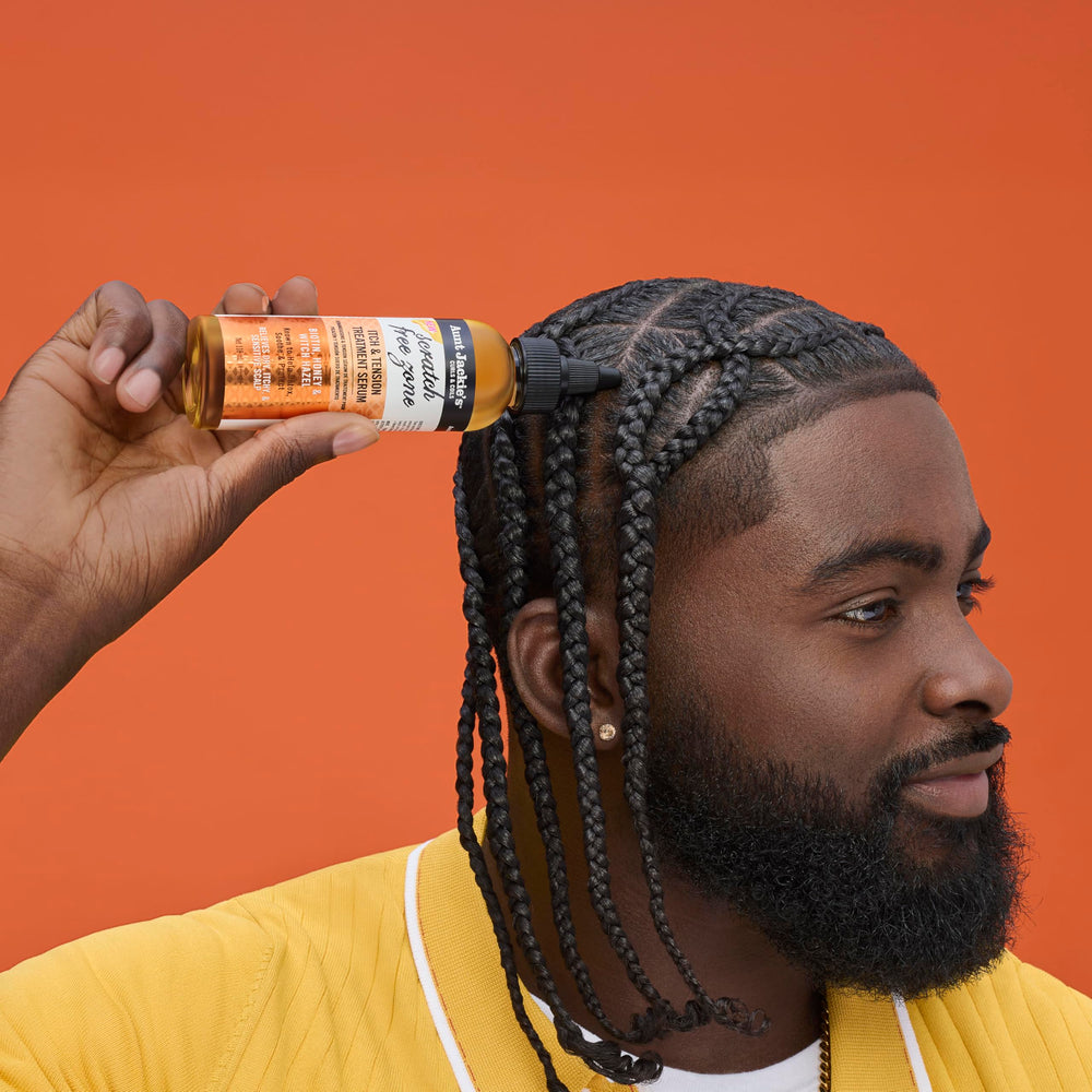 Aunt Jackie's serum adds shine and moisture to hair.