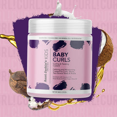 Aunt Jackie's Kids Baby Curls textura suave sin residuo, ideal para rizos y trenzas