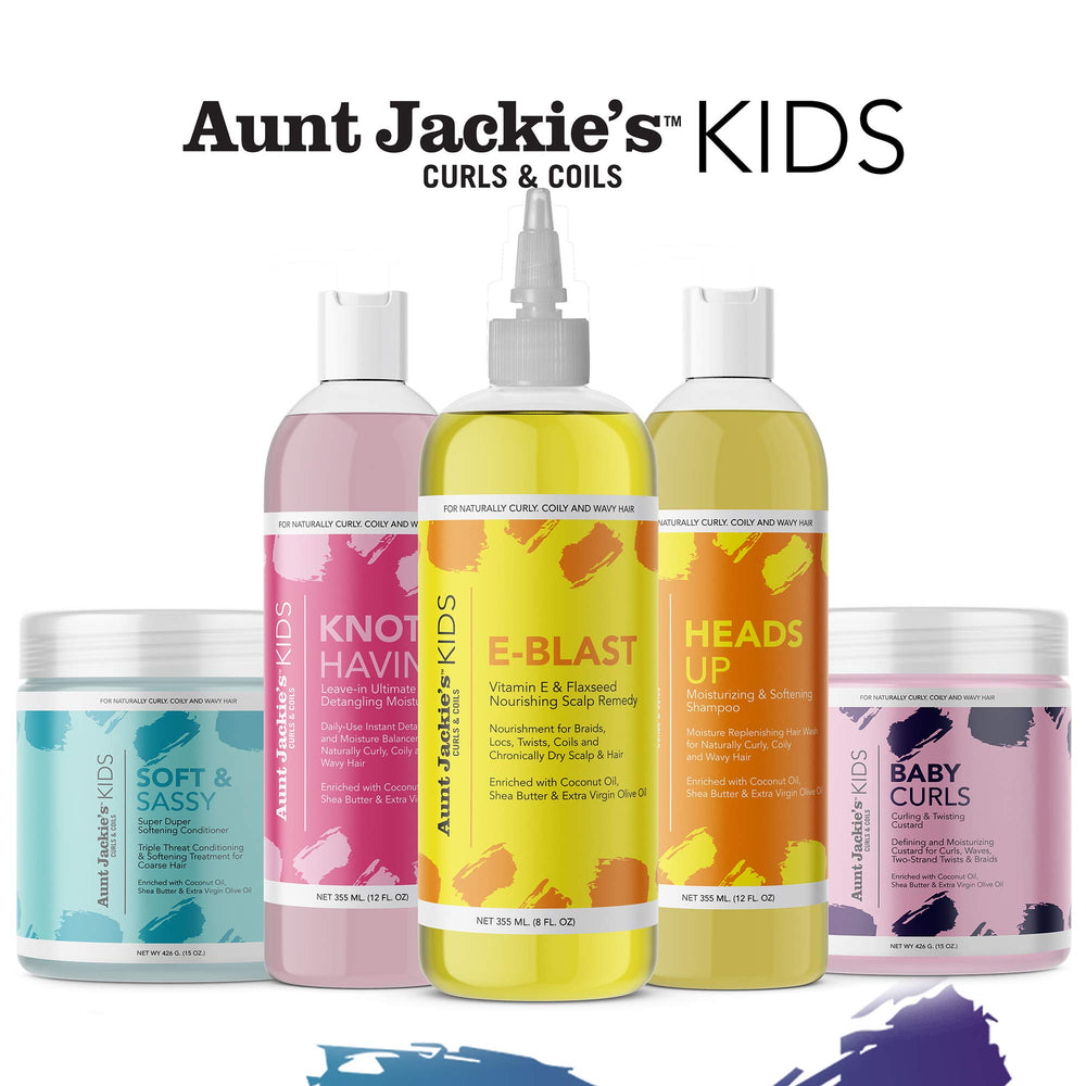 Aunt Jackie's Kids E-Blast con vitamina E y linaza para nutrición