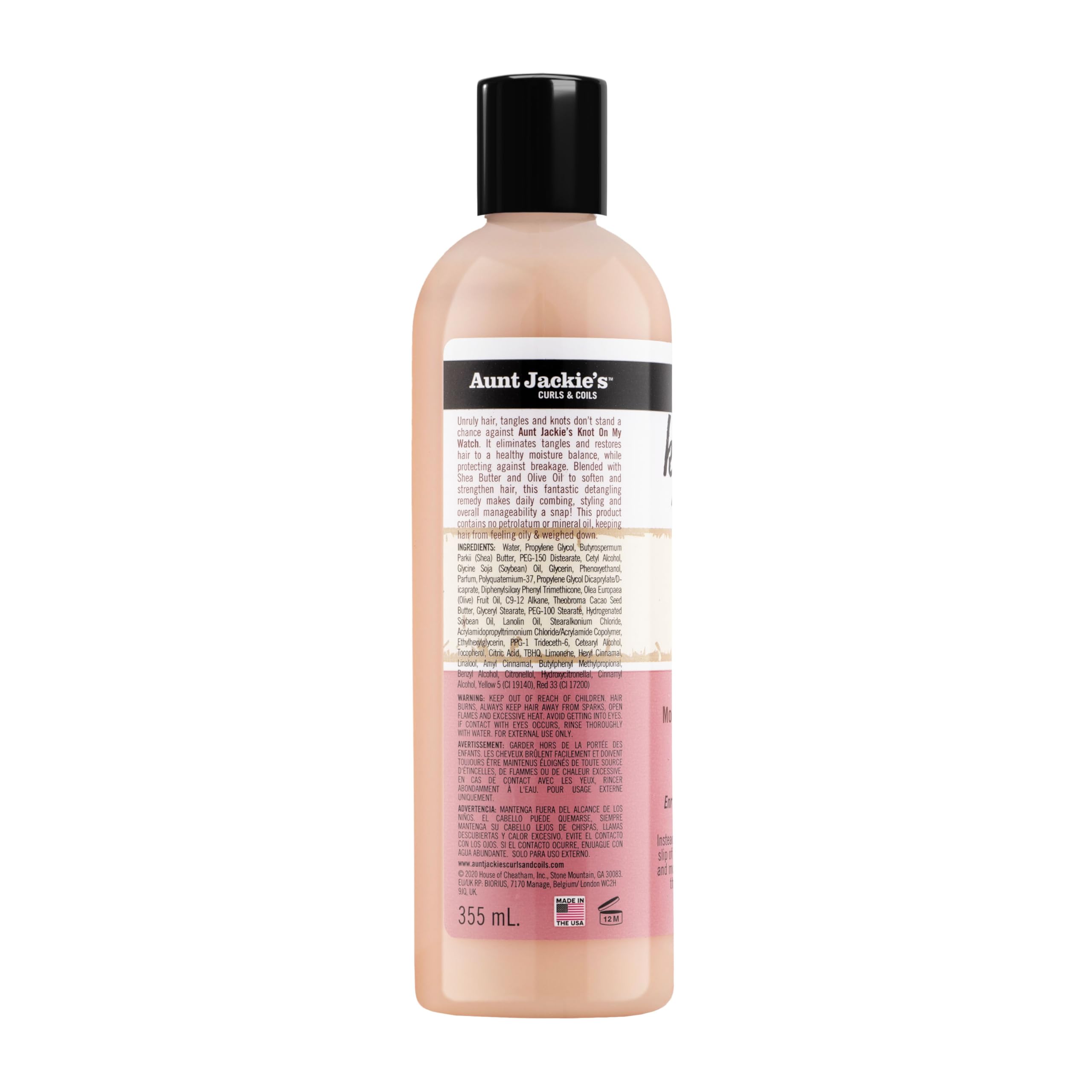Aunt Jackie's Knot On My Watch wet or dry application for all hair textures.