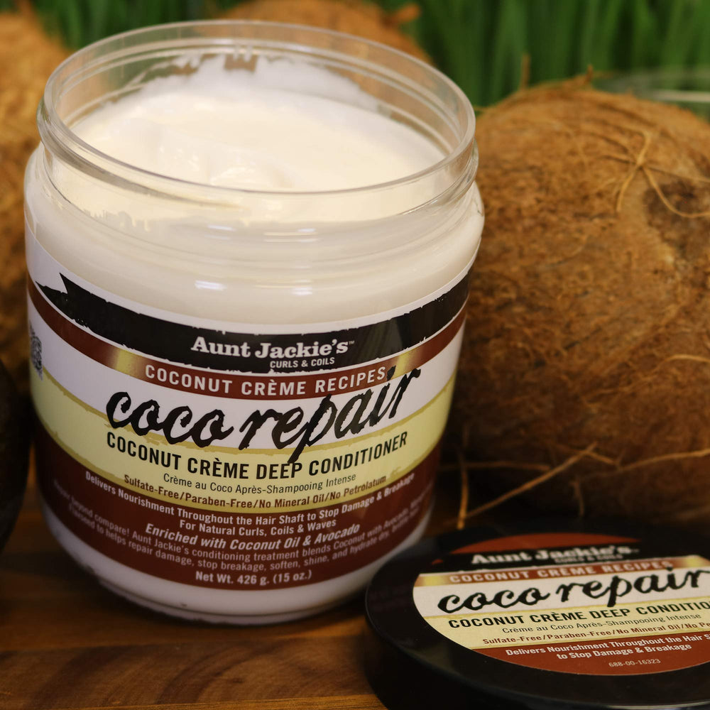 Aunt Jackies Mango Flaxseed blend nourishes damaged curls with hydration
