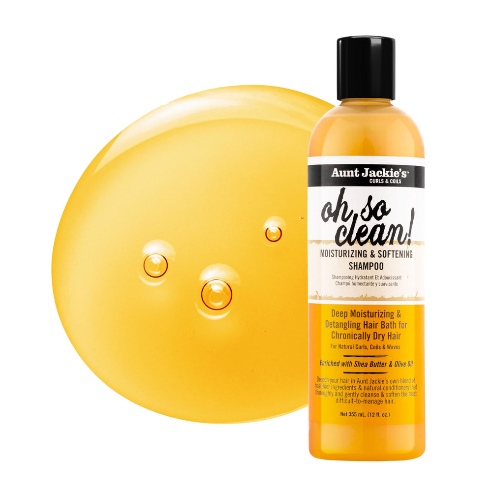 Aunt Jackie's Oh So Clean shampoo for natural curls, coils and waves.