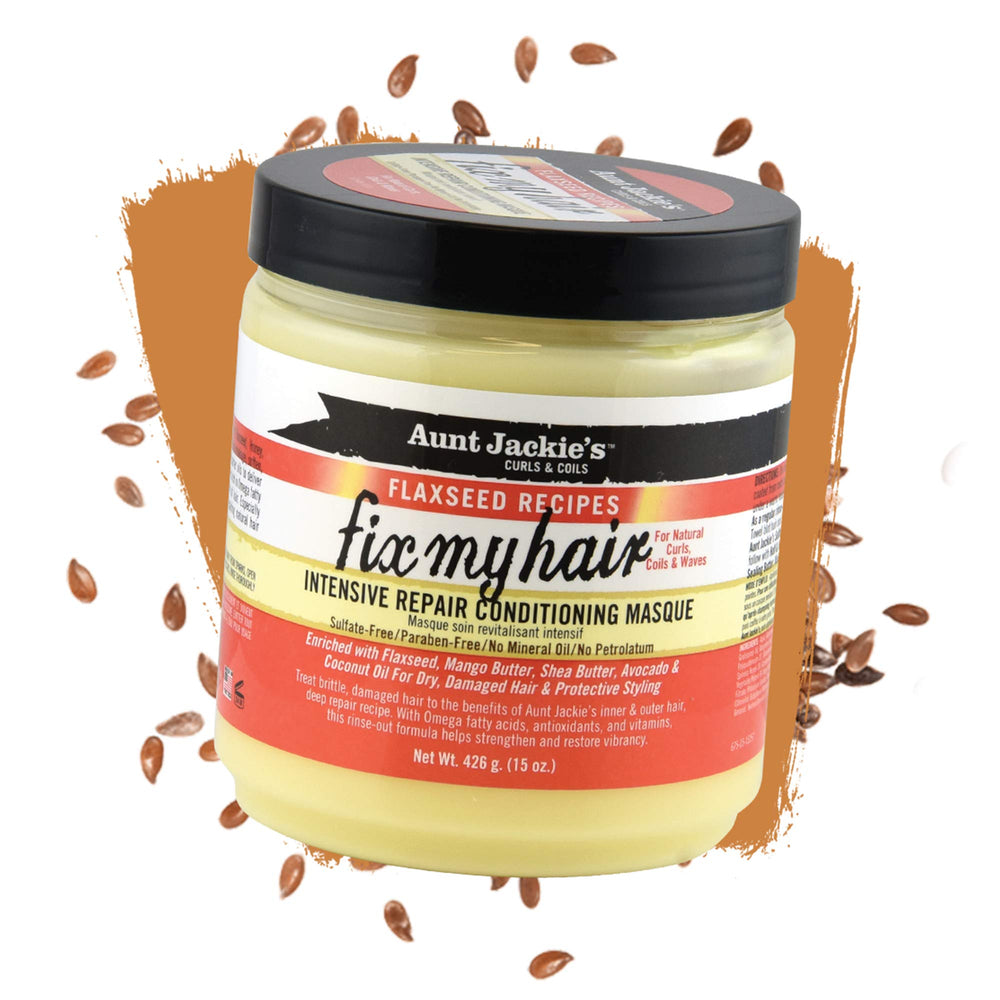 Protección y estilo para cabello rizado con Aunt Jackie's durante peinados protectores.