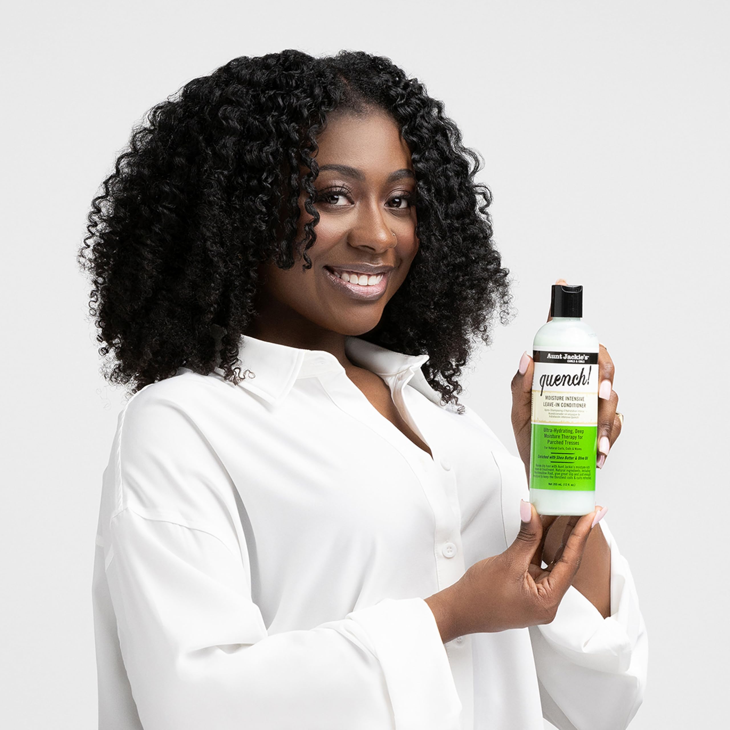 Aunt Jackie's Quench marshmallow root ingredient supports smooth, hydrated waves