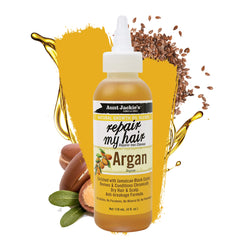 Aunt Jackie's Repair My Hair, aplicación suave para cabello seco y dañado con argán.