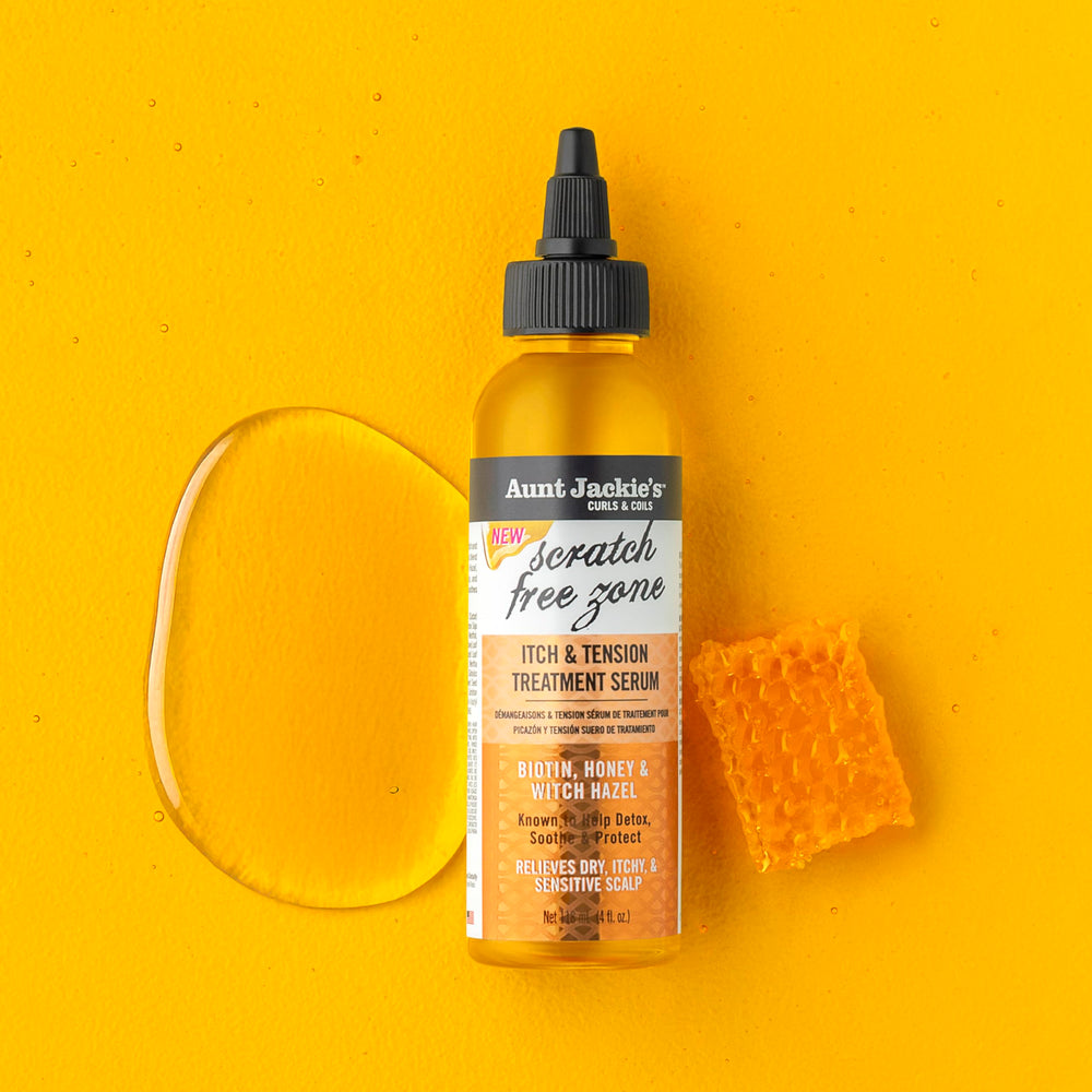 Aunt Jackie's serum applied to scalp under braids.