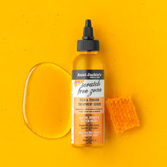 Aunt Jackie's serum applied to scalp under braids.