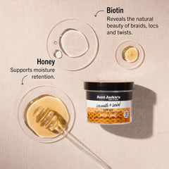 Aunt Jackie's Smooth Swirl Edge Gel 4oz for braids and twists, boosting moisture and shine
