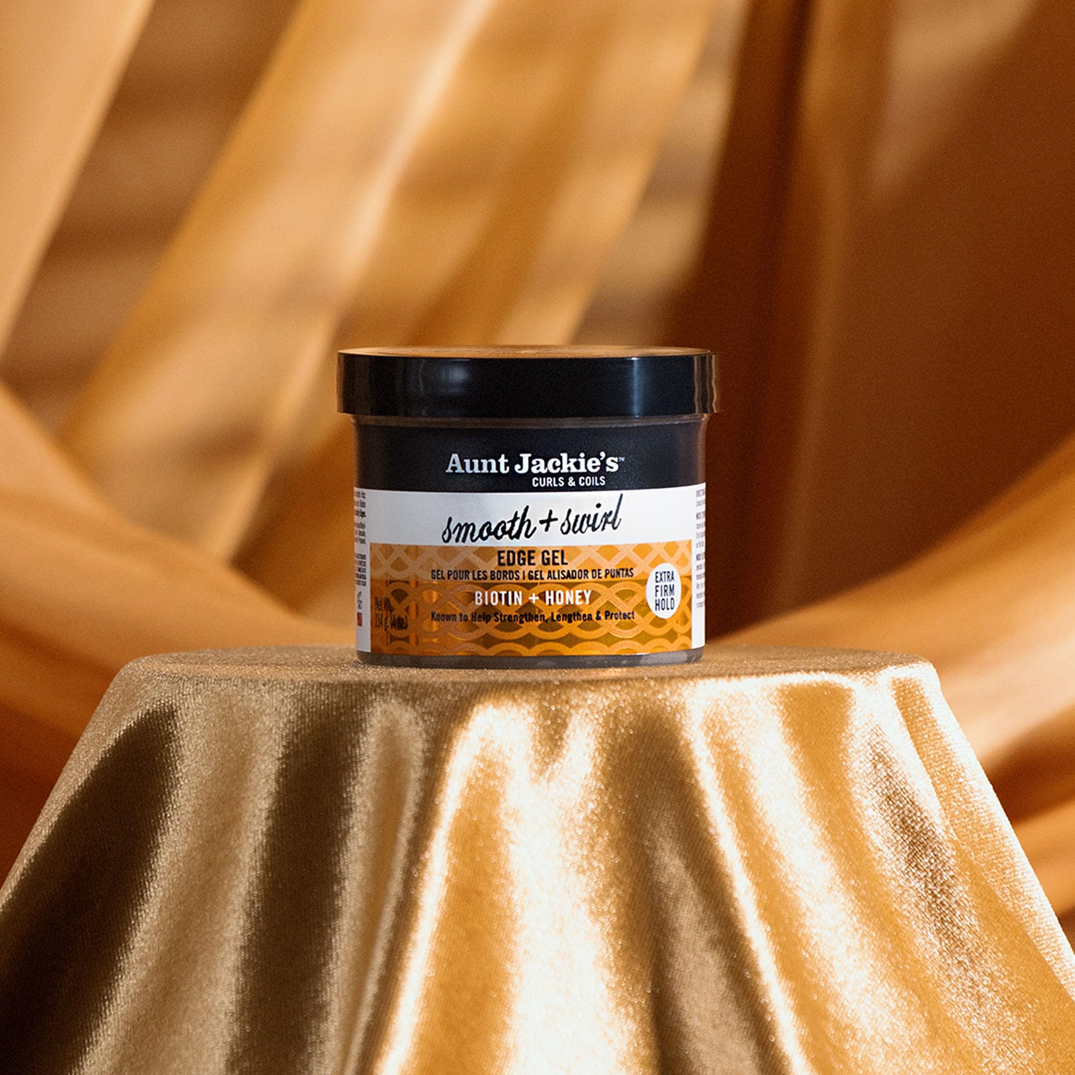 Aunt Jackie's Smooth Swirl Edge Gel tames frizz for smooth, lasting styles