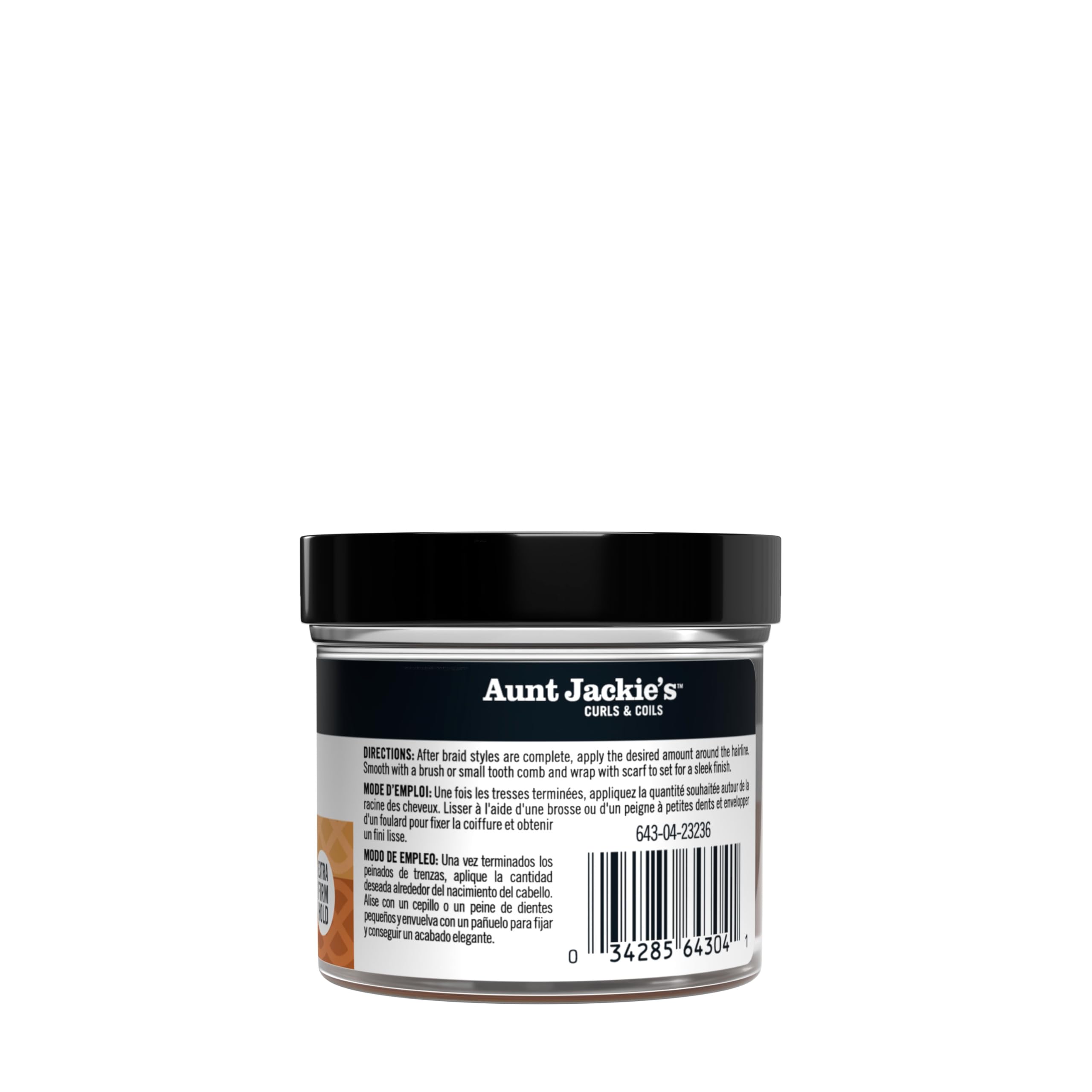 Aunt Jackie's Smooth Swirl Edge Gel enriched with biotin and honey for healthier edges