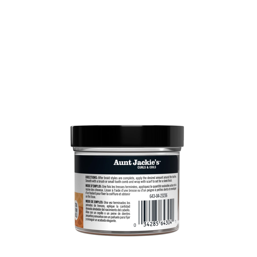 Aunt Jackie's Smooth Swirl Edge Gel enriched with biotin and honey for healthier edges