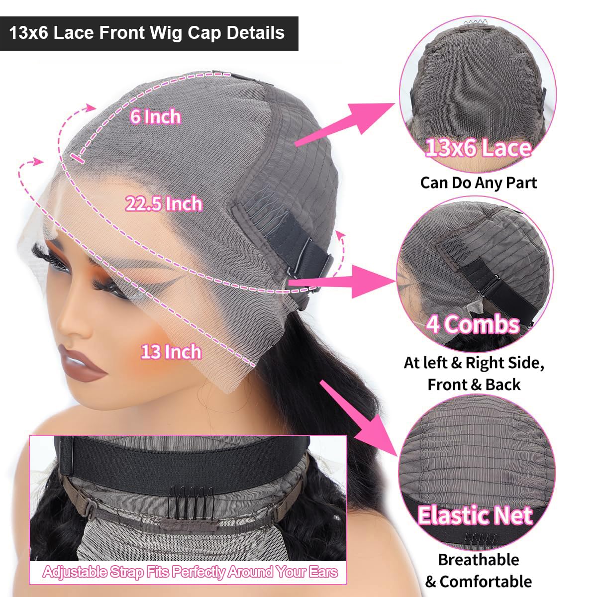 AUOU pre-plucked wig with baby hairs for easy styling