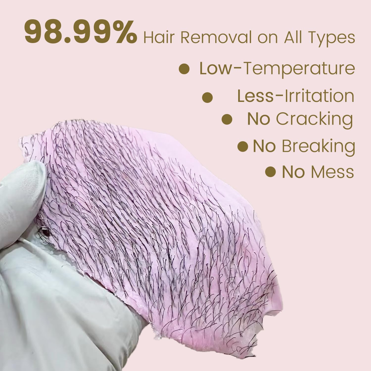 Auperwel Brazilian waxing area demonstrating skin friendly formula