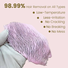 Auperwel Brazilian waxing area demonstrating skin friendly formula