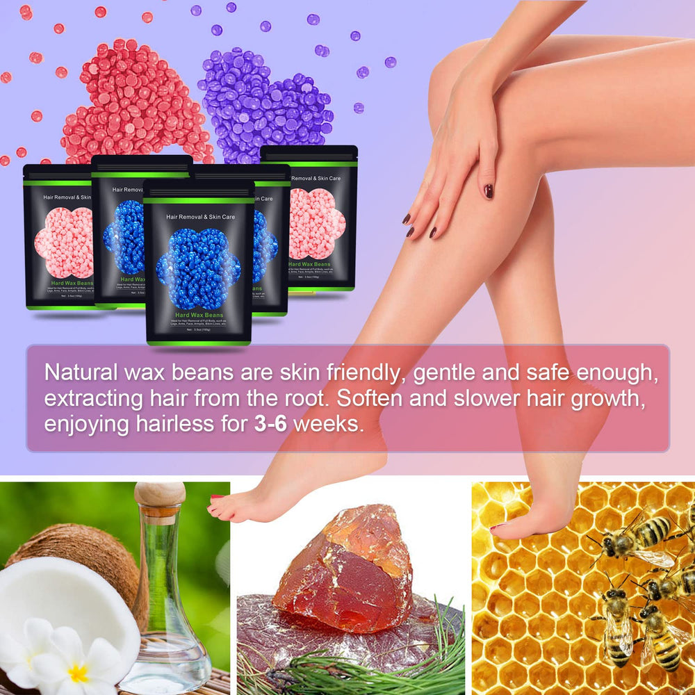 Auperwel beads for bikini-line application deliver comfortable at-home waxing.