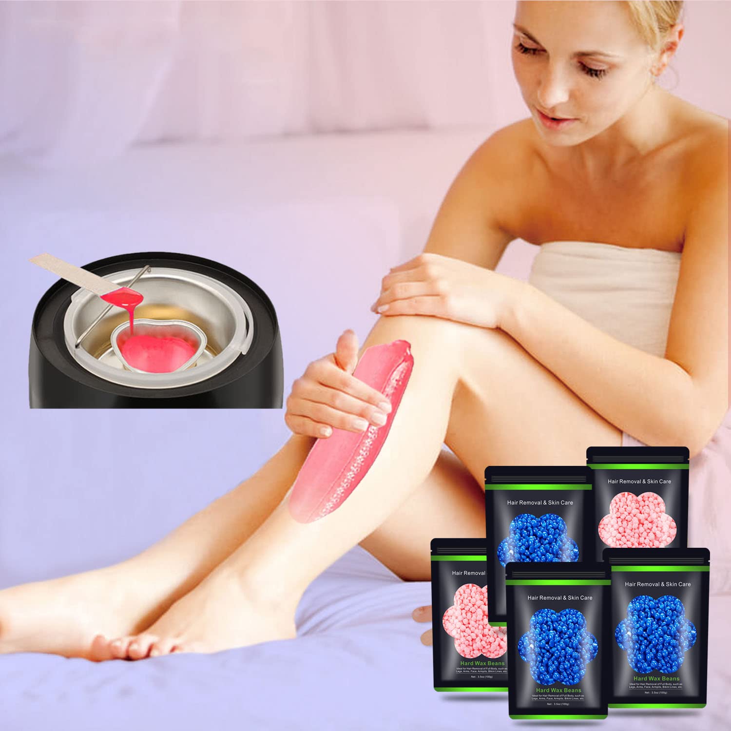 Auperwel disposable spatulas in pack aid clean, hygienic waxing.