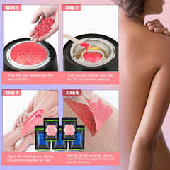 Auperwel wax beads for face and armpit provide gentle, precise hair removal.