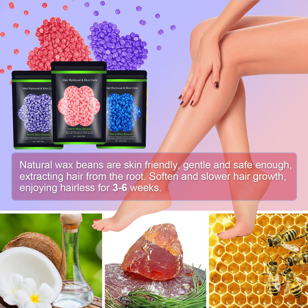 Auperwel wax beads for the face providing precise hair removal