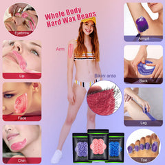 Auperwel wax beads for legs delivering smooth results and slower regrowth