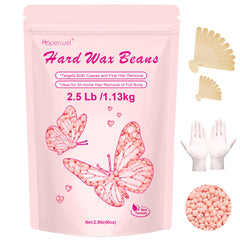 Auperwel rose wax beads 2-5lb pack for at home waxing convenience