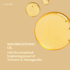 Auravedic face oil with saffron and ashwagandha smooths skin texture.
