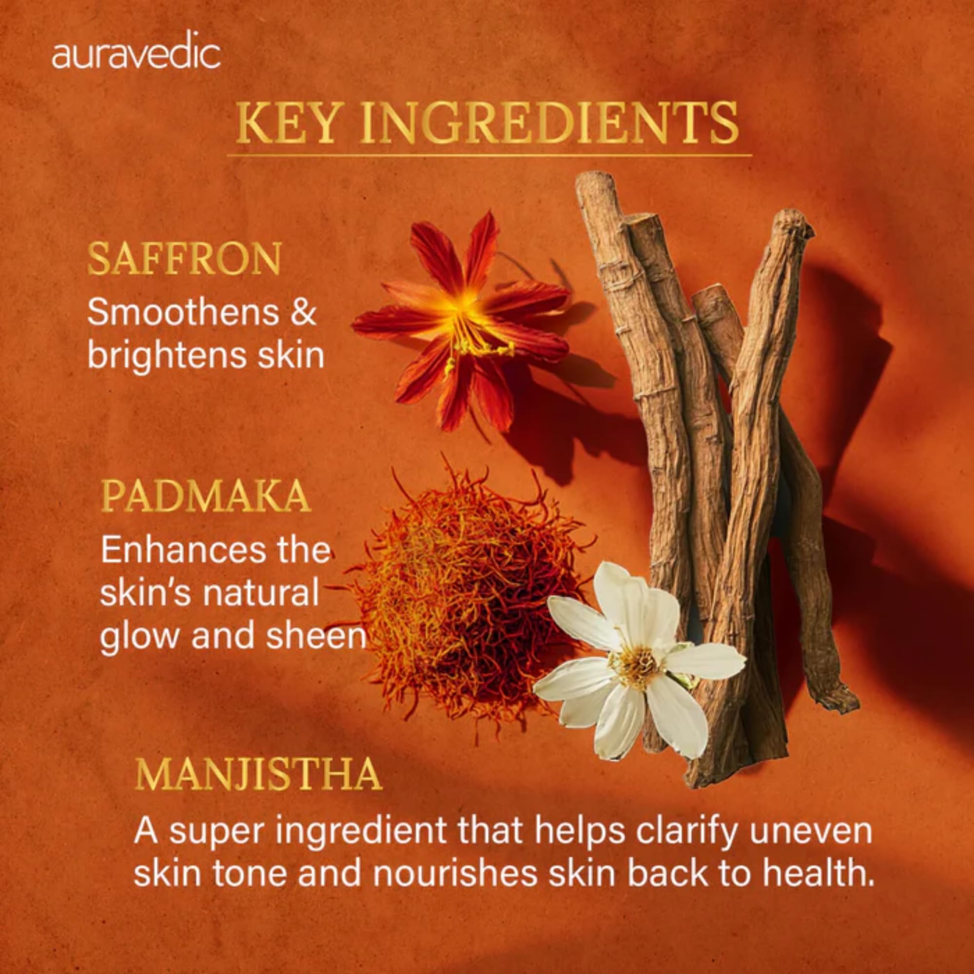 Auravedic Kumkumadi Oil under makeup demonstrates compatibility with makeup bases.