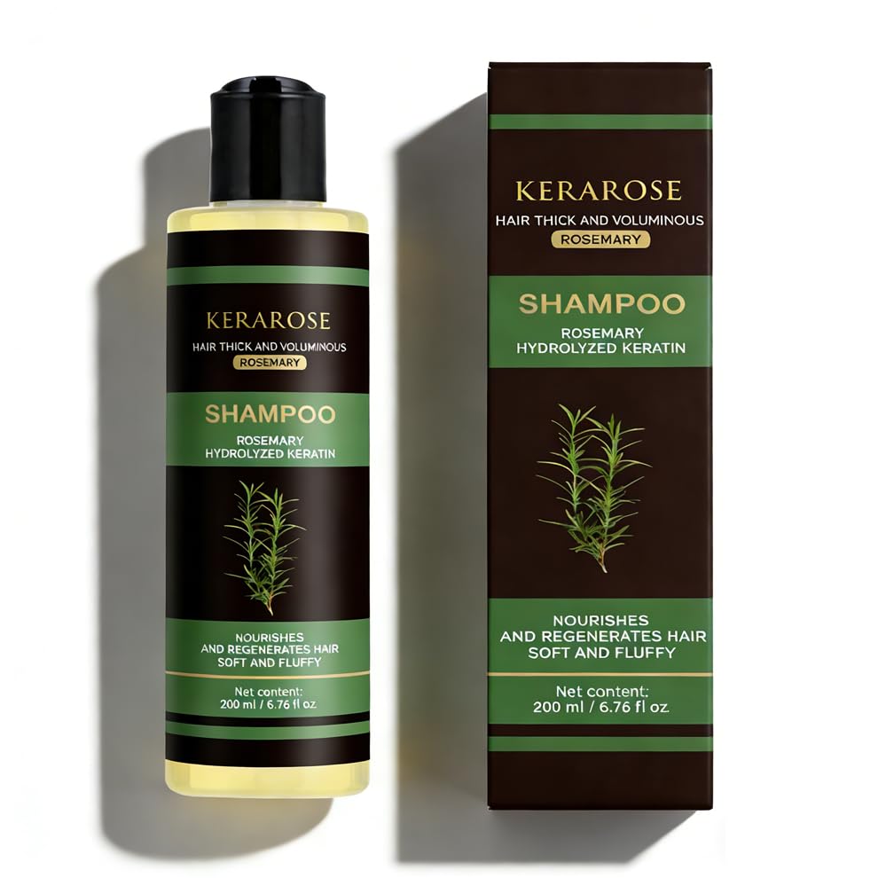 Aureph Kerarose champú romero botella: fortalece el cabello y limpia suavemente.