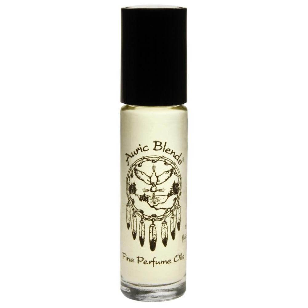 Auric Blends Egyptian Goddess roll-on bottle delivers a subtle, seductive aroma for daily wear.