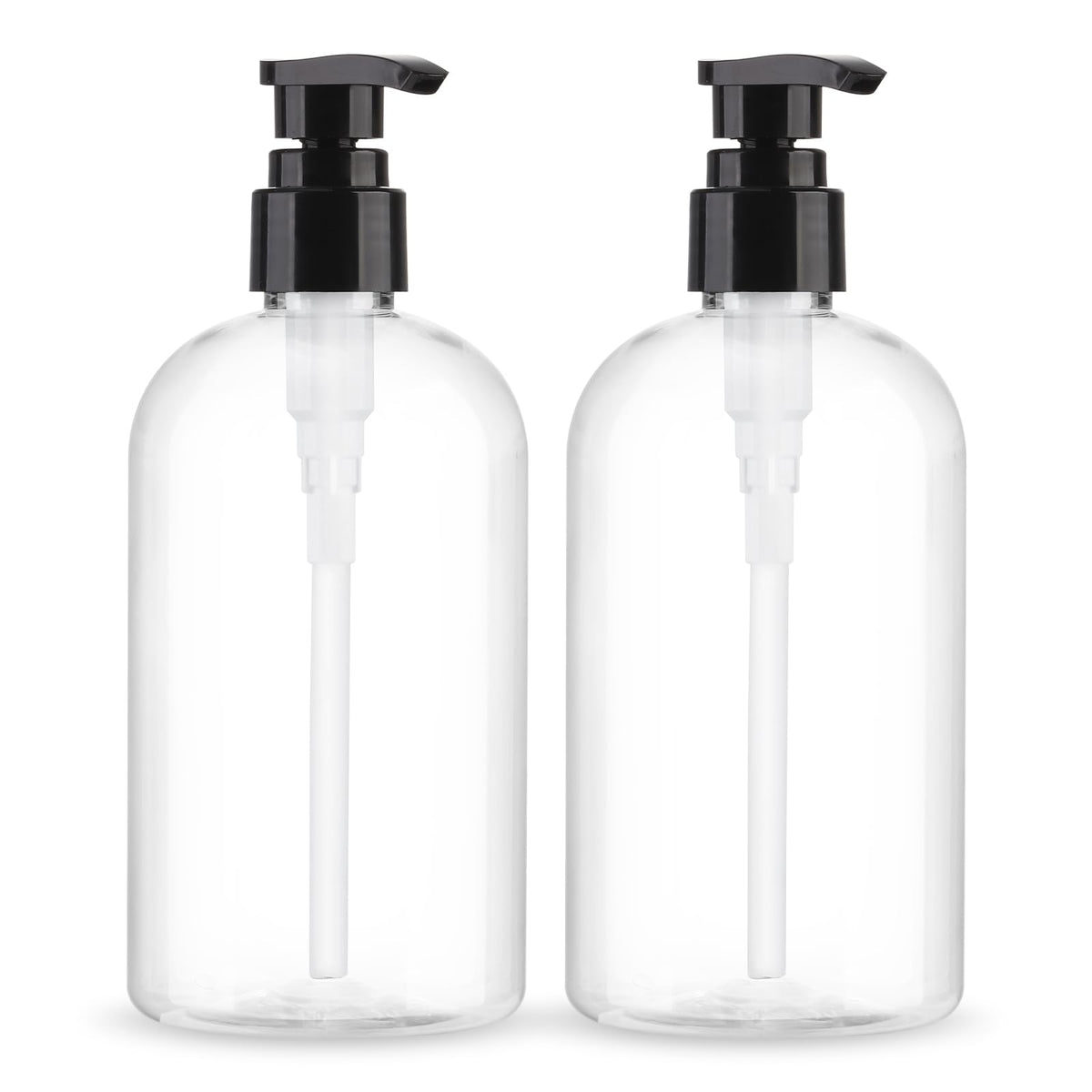 Aurnoet empty pump bottles 300ml two-pack for organized dispensing