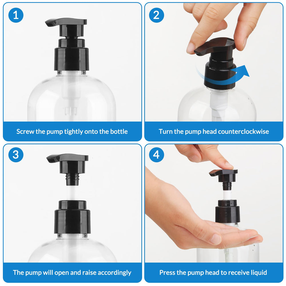 Aurnoet multipurpose bottle fits shampoo conditioner and more