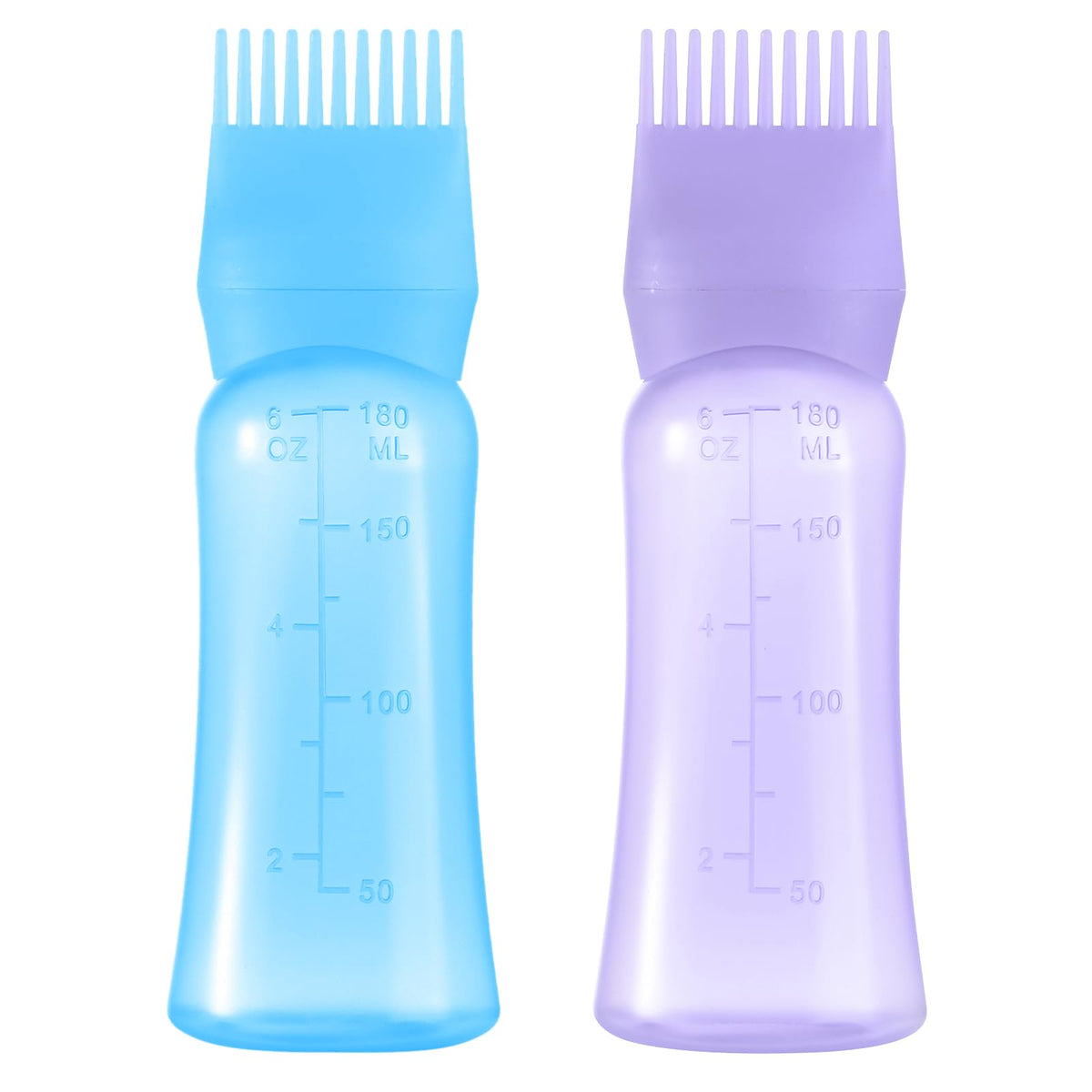 Aurnoet root comb bottle in purple 6oz for precise oil application.