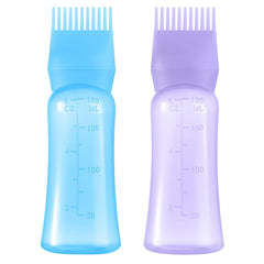 Aurnoet root comb bottle in purple 6oz for precise oil application.