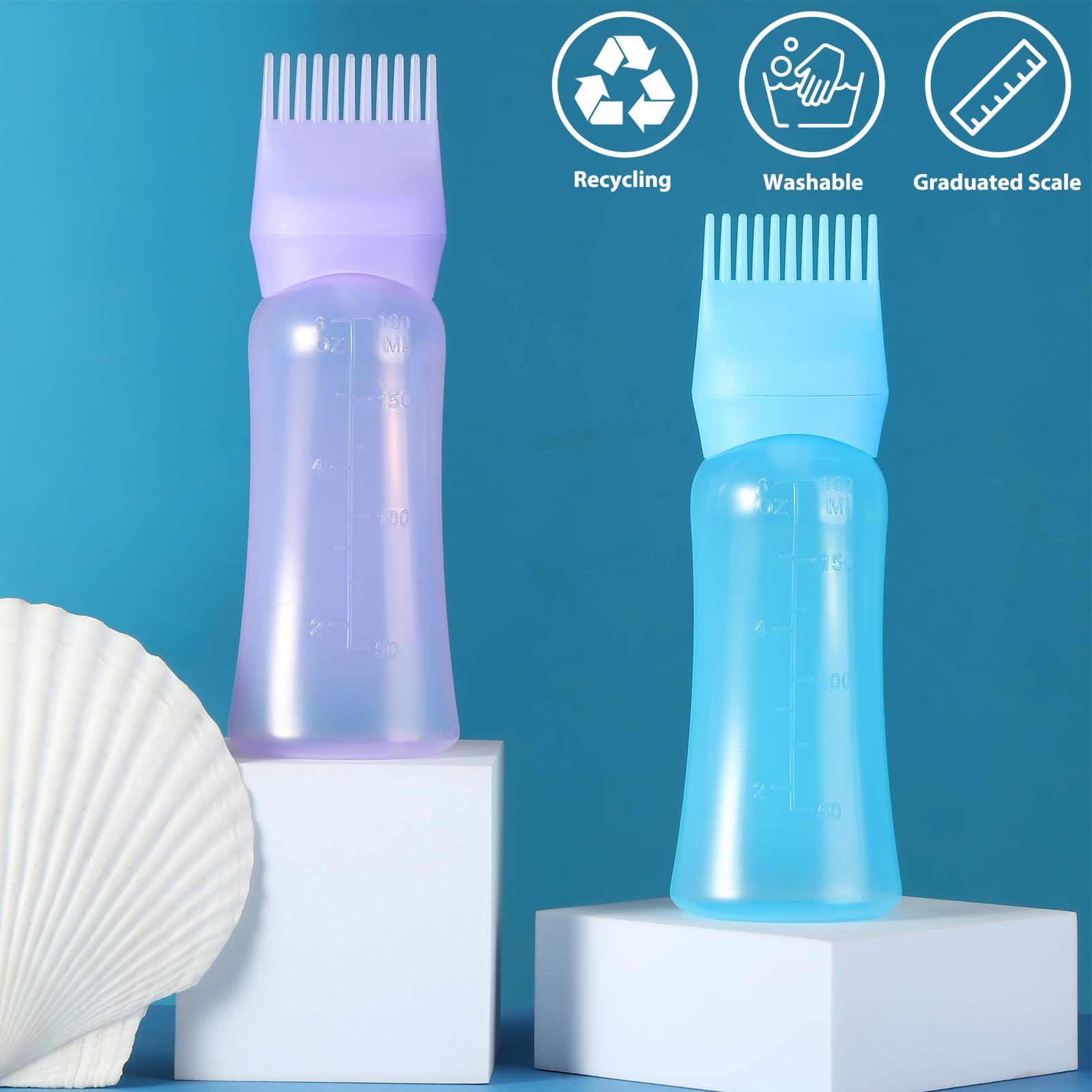 Aurnoet root comb bottle with ergonomic curved grip for comfortable handling.