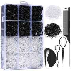 auroray bandas cabello 2200p, caja organizadora para ordenar gomas