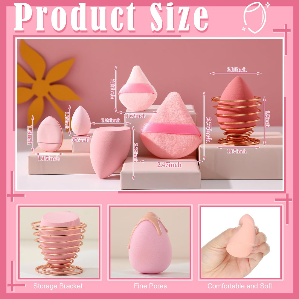 Auroray large triangle powder puffs for even powder setting