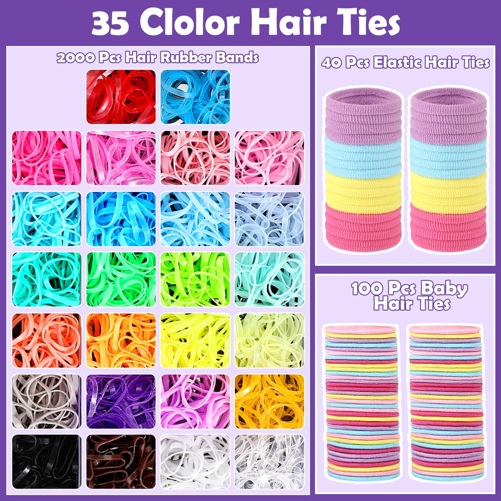 Auroray lazos para bebé, colores vivos para peinados fáciles