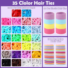 Auroray lazos para bebé, colores vivos para peinados fáciles