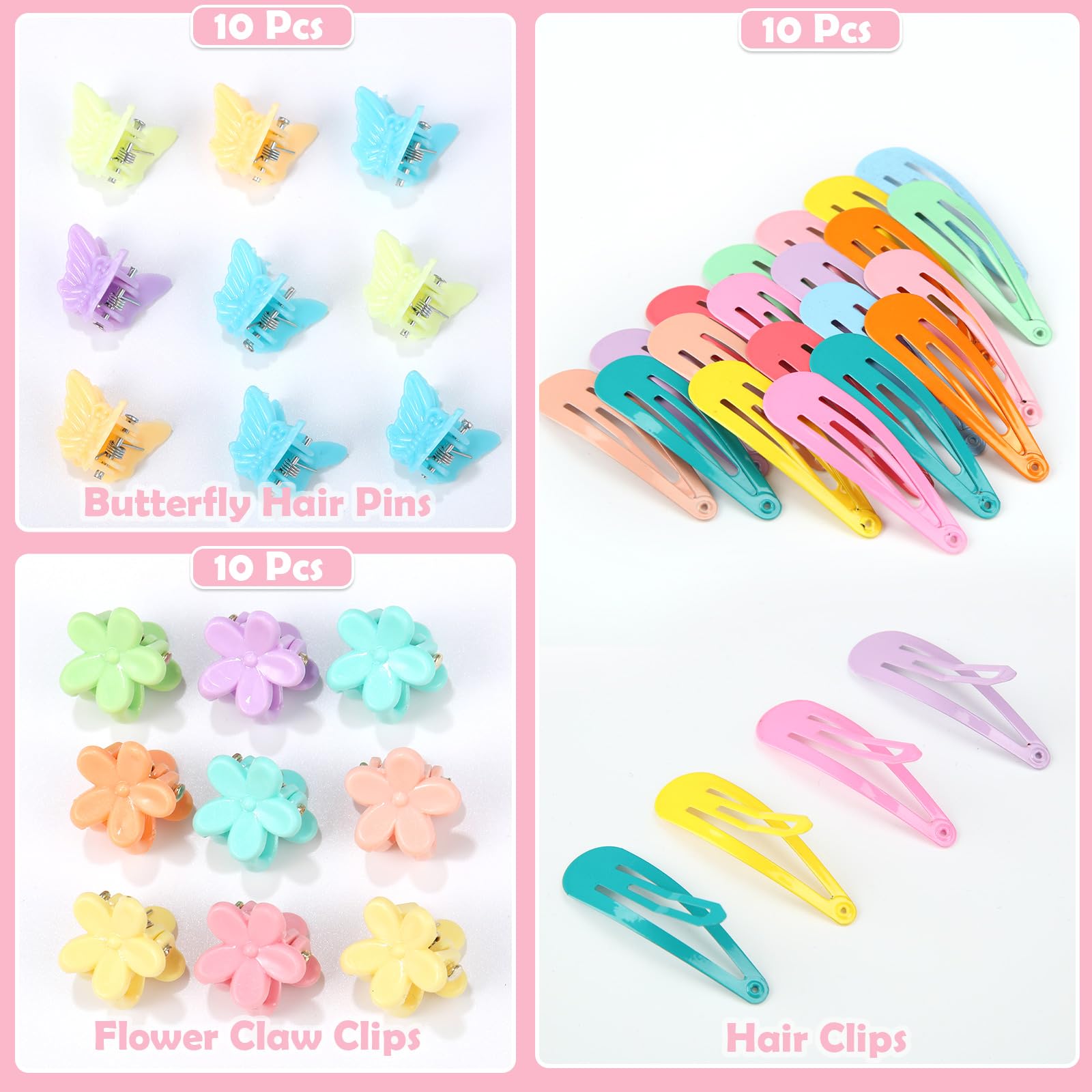 Auroray pinza mariposa 10: toques brillantes para peinados.
