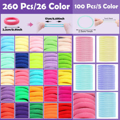 Auroray pinzas para cabello de bebé, colores brillantes para peinados fáciles.