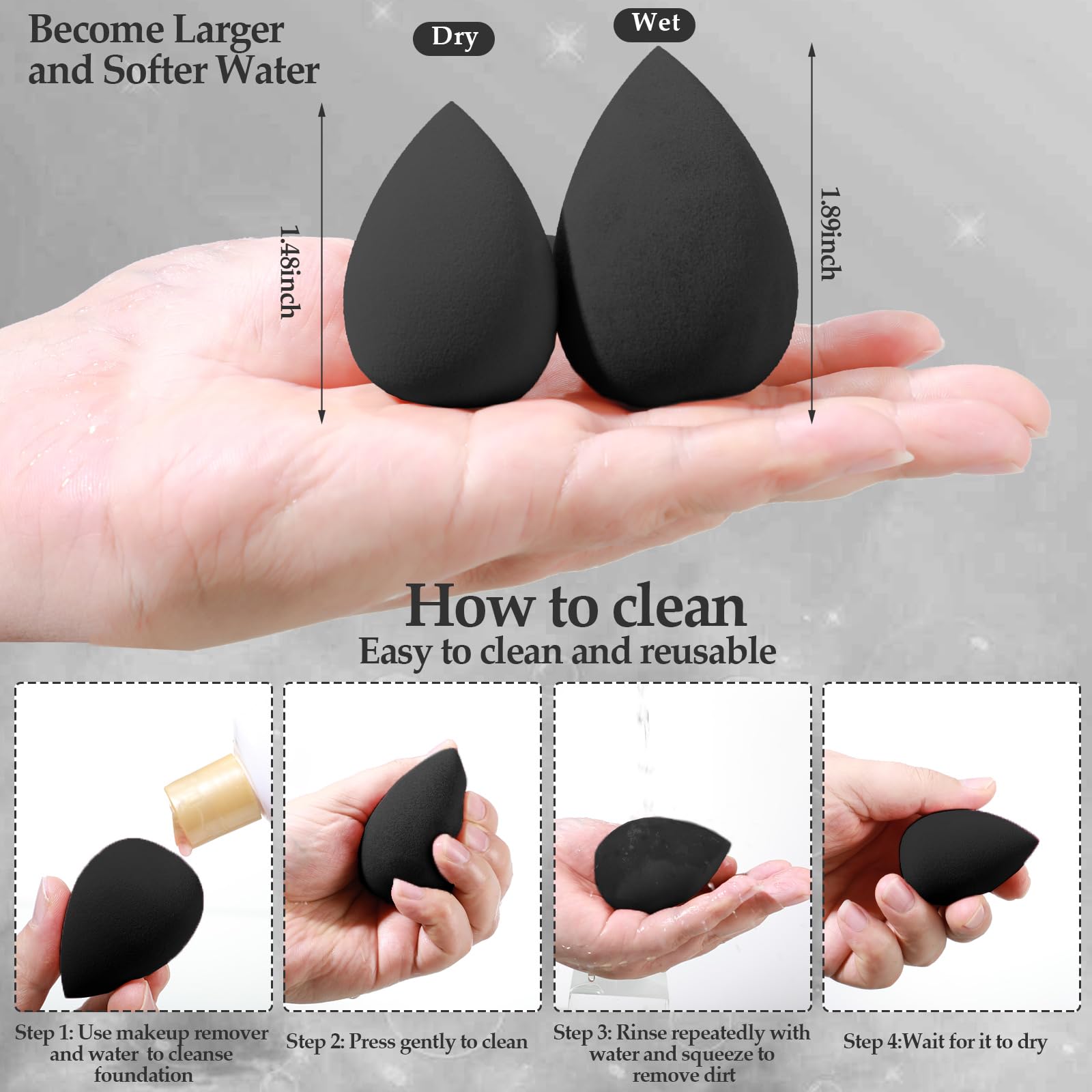 Auroray powder puff included for powder application
