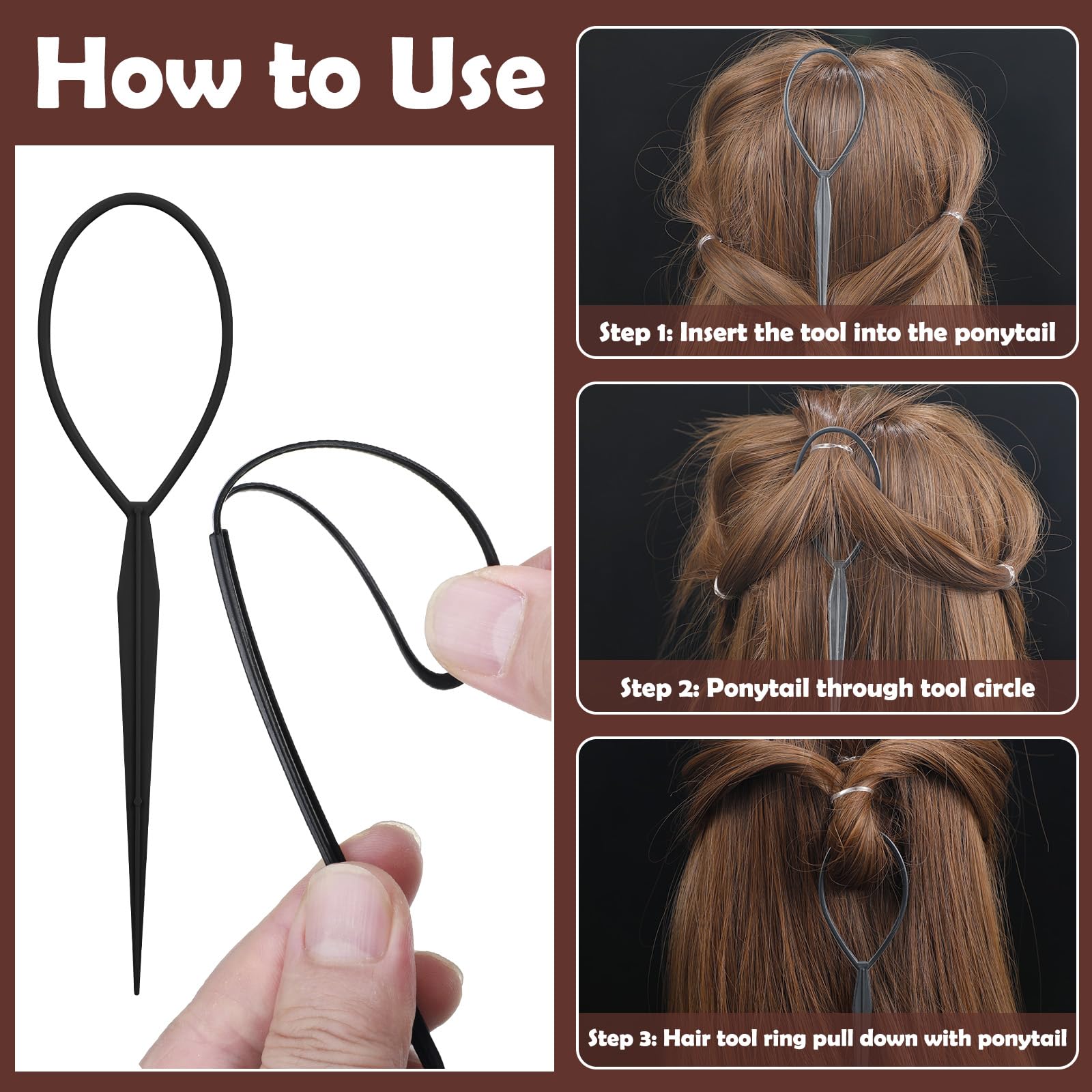 Auroray rat-tail comb for clean parting and smooth finishes.