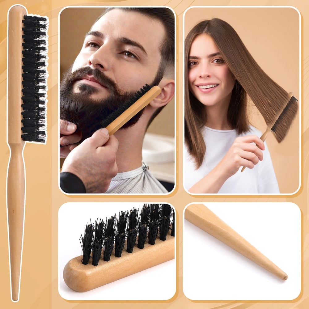 Auroray rat-tail comb for clean partings and sections.