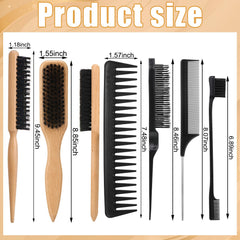 Small edge comb for precise detailing around the fringe.