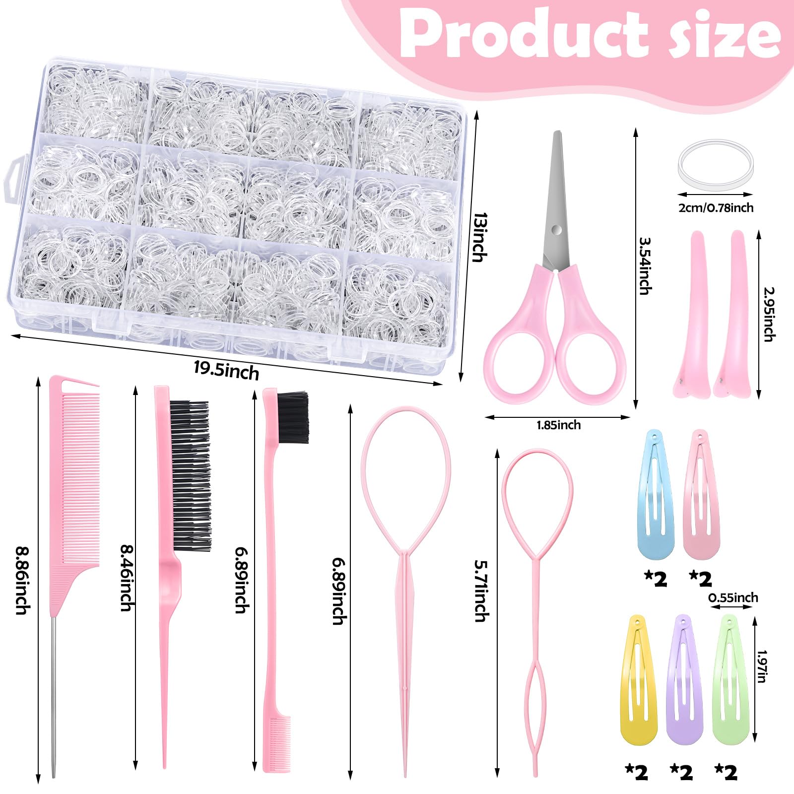 Auroray topsy tail tools for smooth ponytail and braid work