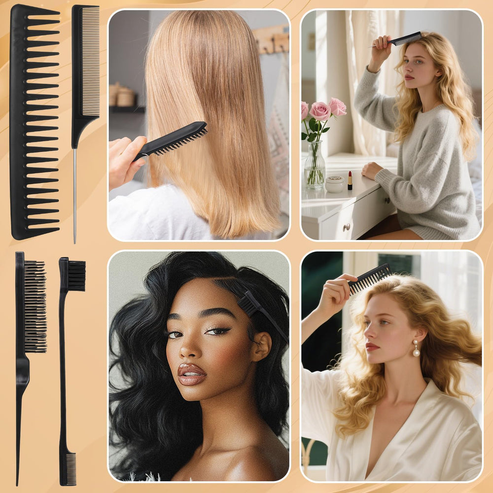 Travel-friendly brush set stays lightweight for on-the-go styling.