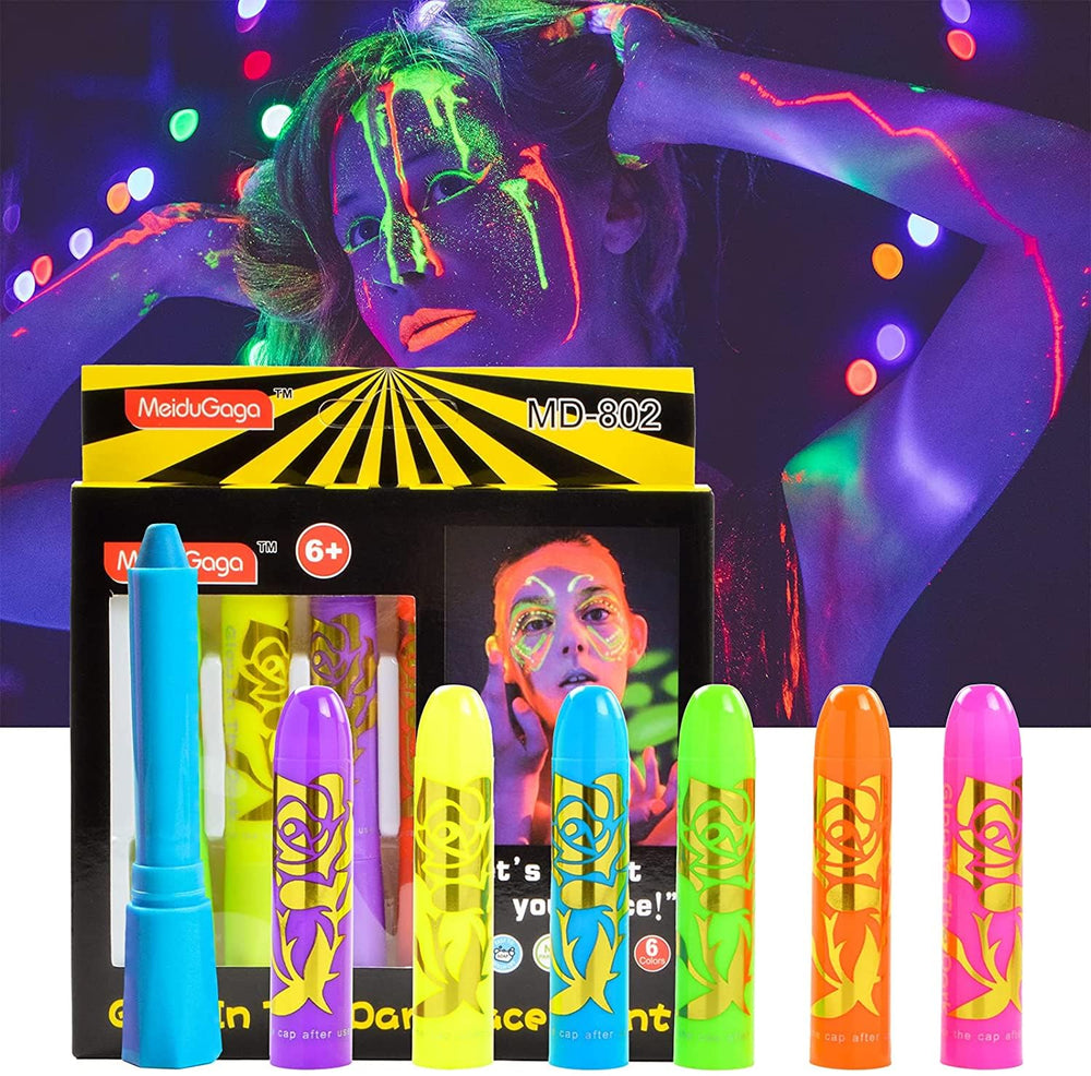 Ausbond crayones fluorescentes fáciles de retirar con agua y jabón.
