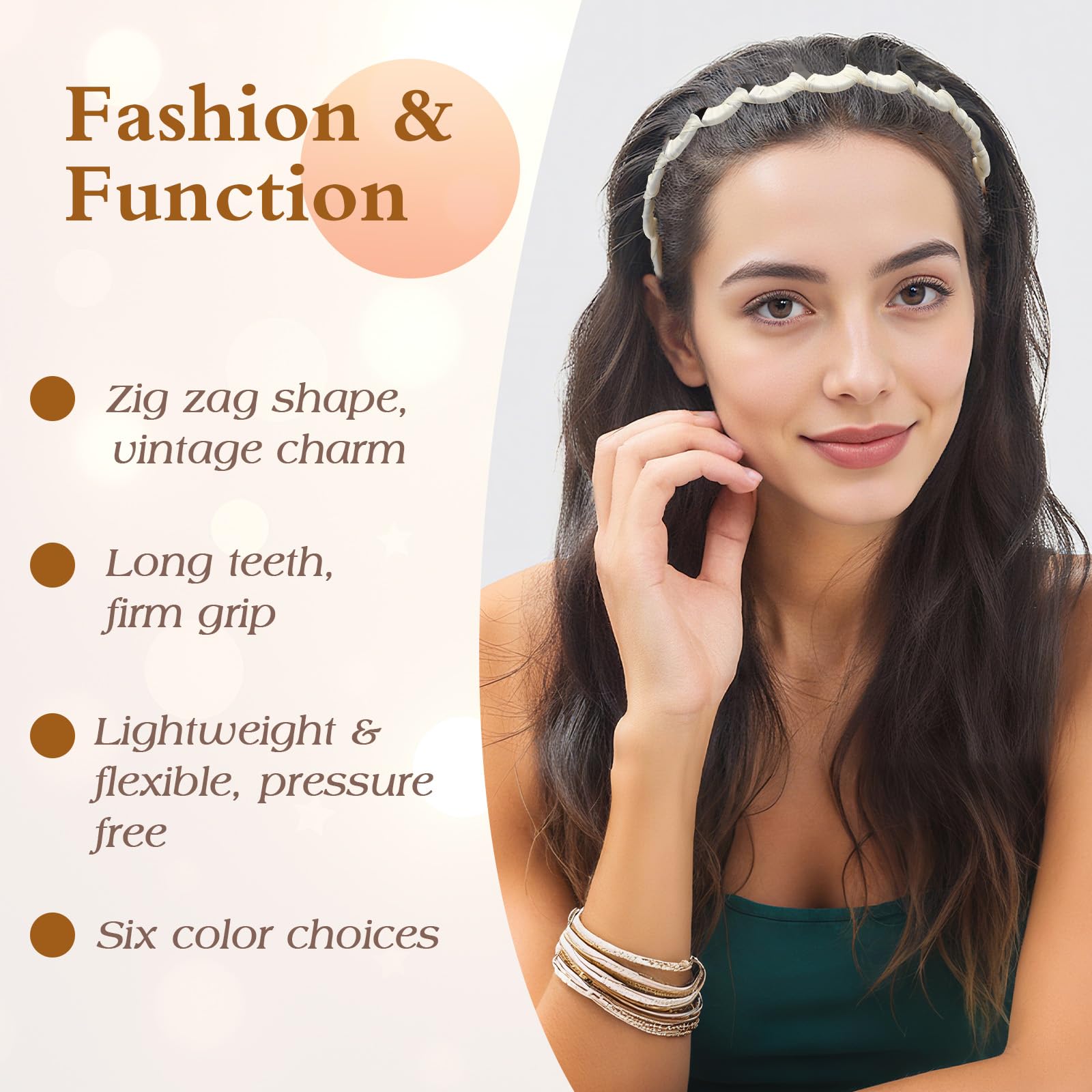 Auseibeely diadema zigzag regalo ideal para mujeres