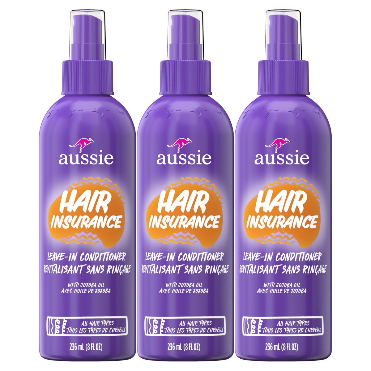 Aussie Hair Insurance rociador hidratante para cabello suave y manejable